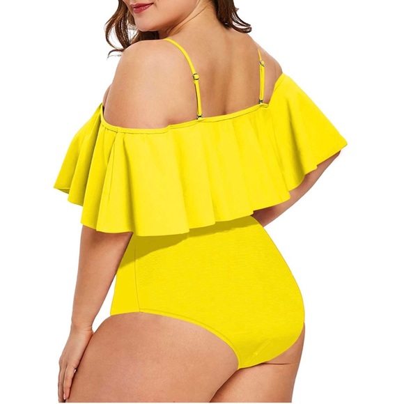 Plus Size Two Piece High Waist Swimsuit - Picture 3 of 5